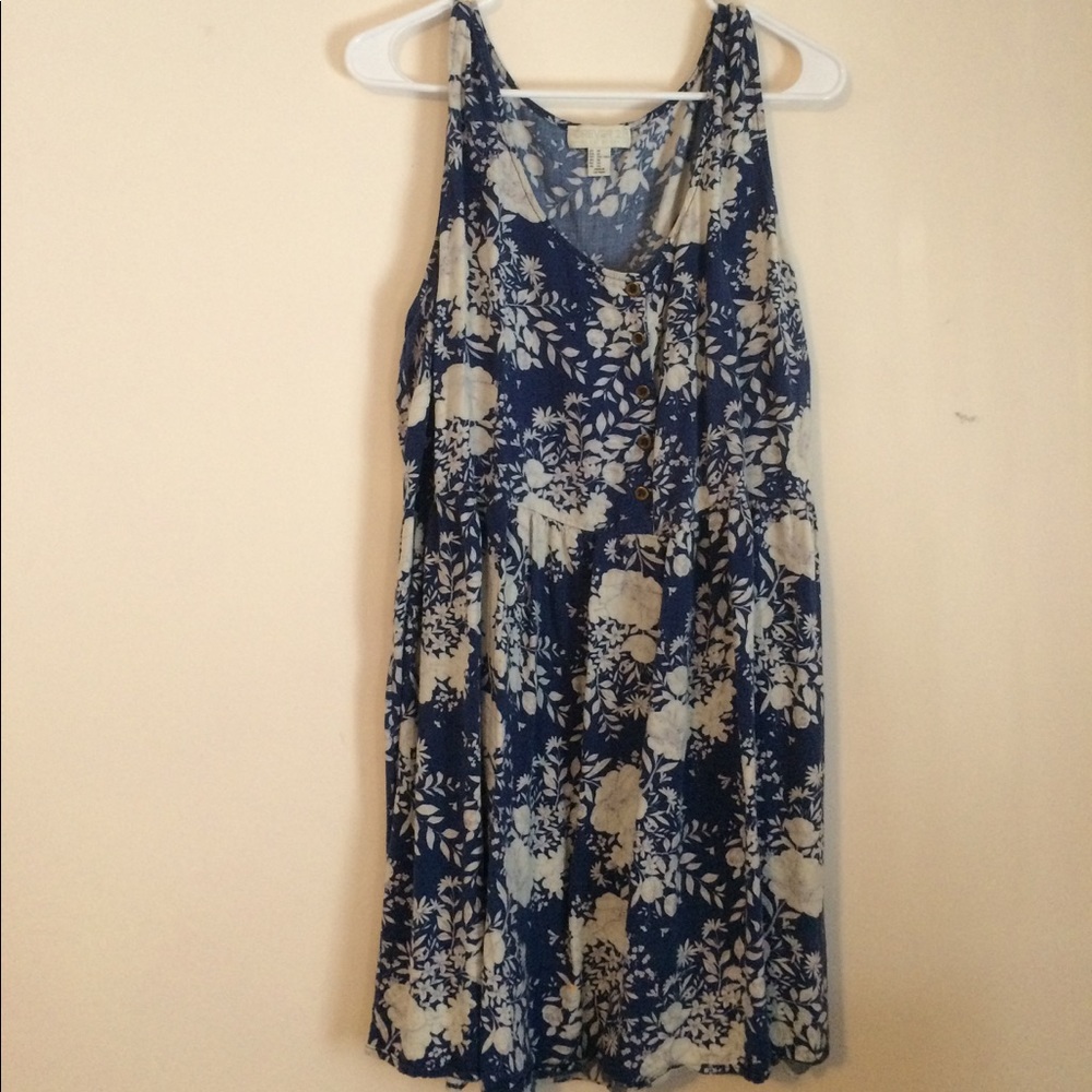 Floral button down dress